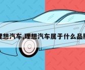 理想汽车,理想汽车属于什么品牌