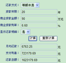 资料！汽车按揭贷款计算器“相关信息”