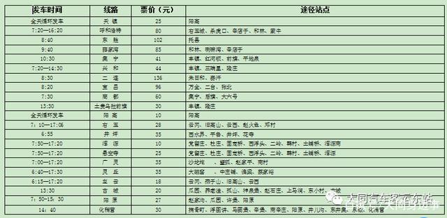 资料！临安汽车东站时刻表“相关信息”